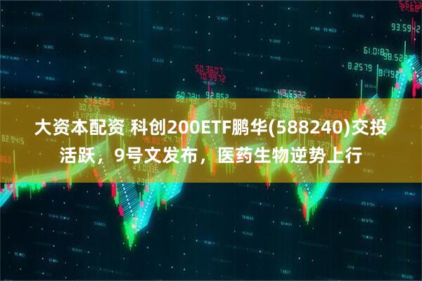大资本配资 科创200ETF鹏华(588240)交投活跃，9号文发布，医药生物逆势上行